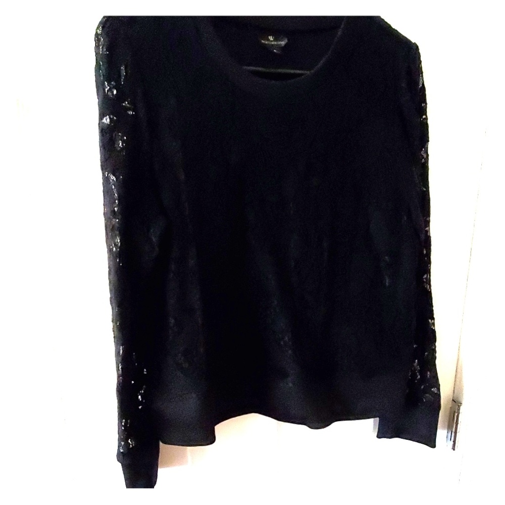 Black lace top